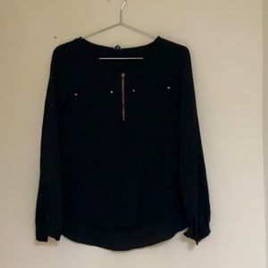 Summer Black Blouse